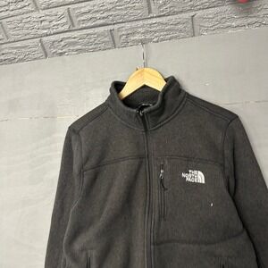 The North Face Mens Fleece Jacket Full Zip Charcoal Gray M M